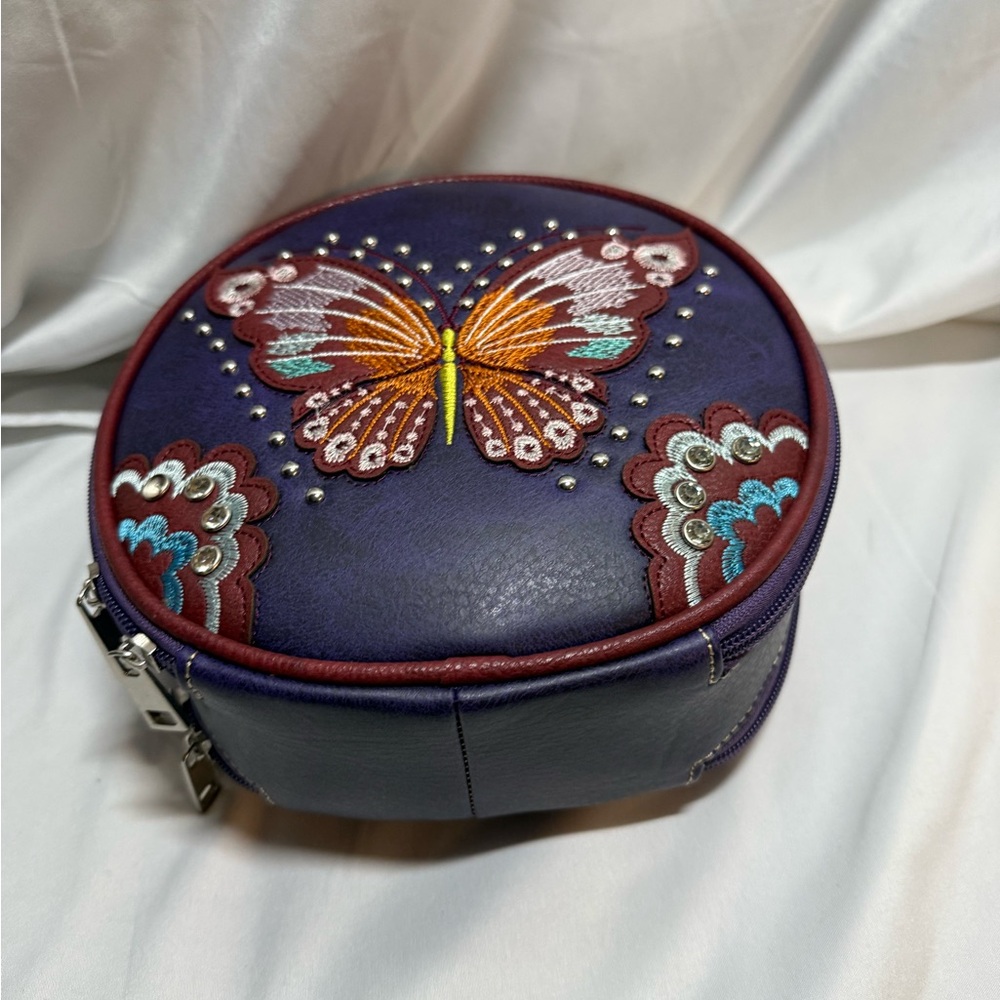 Source Unknown Blue and Brown Butterfly Mini Bag - Picture 5 of 7